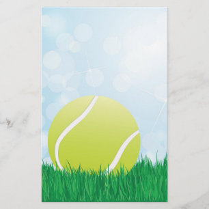 tennisboll på gräs brevpapper