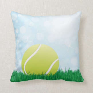 tennisboll på gräs kudde