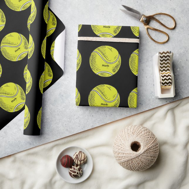 Tennisboll  presentpapper (Hantverk)