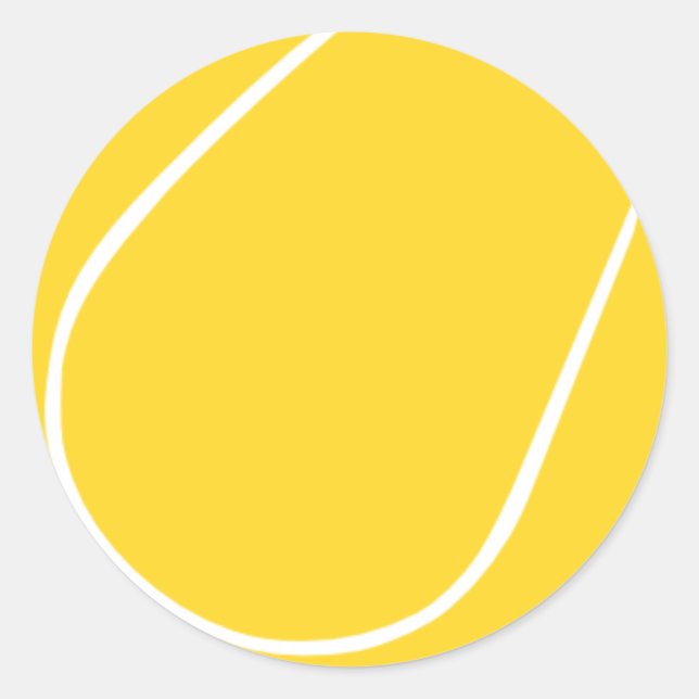 Tennisboll Runt Klistermärke (Framsida)