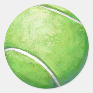 Tennisboll Runt Klistermärke