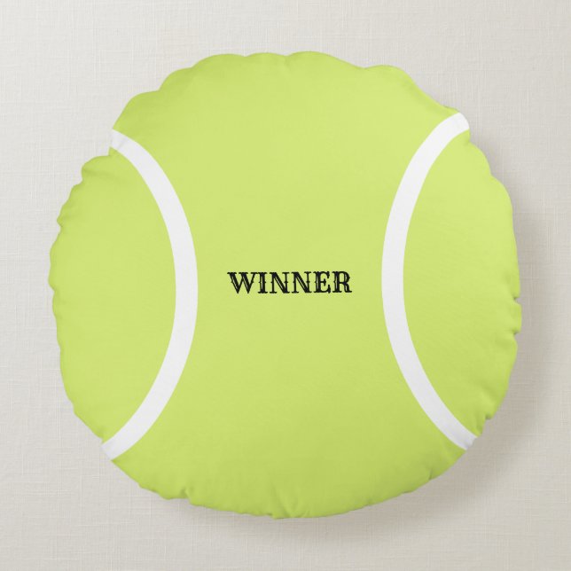 Tennisboll Runt Kudd Rund Kudde (Framsidan)