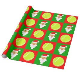 Tennisbollar & Santa tennisspelarejul Presentpapper