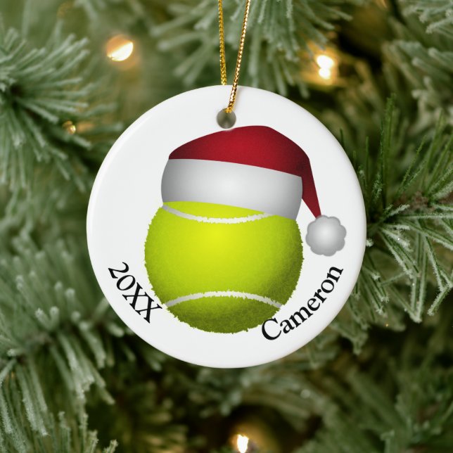 Tennisbolljul Julgransprydnad Keramik (Träd)