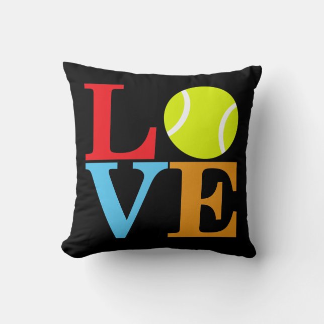 TennisbollKÄRLEK Kudde (Framsida)