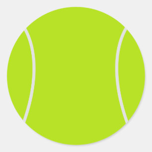 Tennisbollklistermärkear Runt Klistermärke