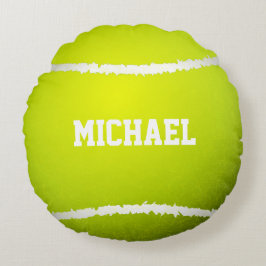 Tennisbollnamn skräddarsy rund kudde