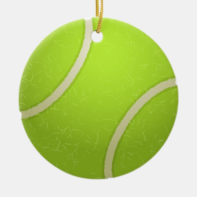 TENNISBOLLPRYDNAD JULGRANSPRYDNAD KERAMIK (Framsidan)