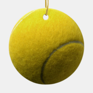 Tennisbollprydnad Julgransprydnad Keramik
