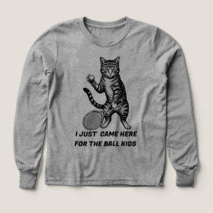 tennisbollsbarn,tennis skjorta supporter, katt tab t shirt