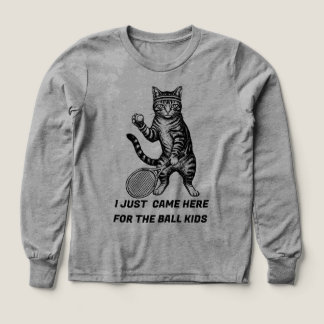 tennisbollsbarn,tennis skjorta supporter, katt tab t shirt