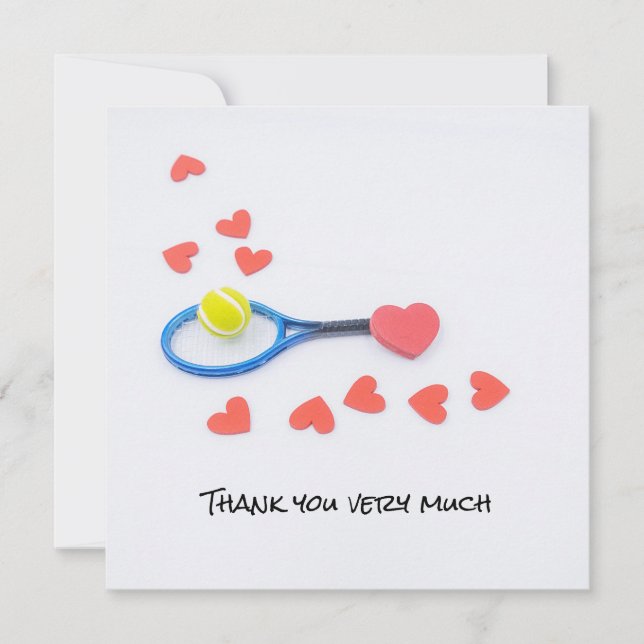 Tennisbröllop med racket och kärlekshjärnor (Framsida)