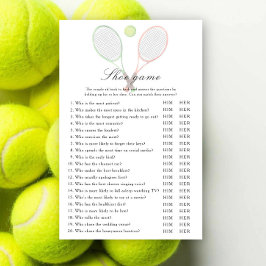 Tennisbröllopsdusch Skor spel