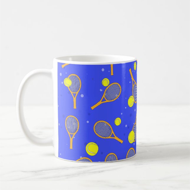 Tennisdesign Kaffemugg (Vänster)
