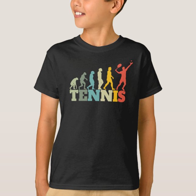 Tennisdesign med en gåva t shirt (Framsida)