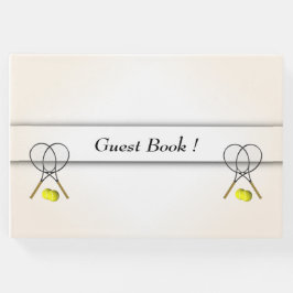 Tennisdesign Personlig text rygg Gästbok