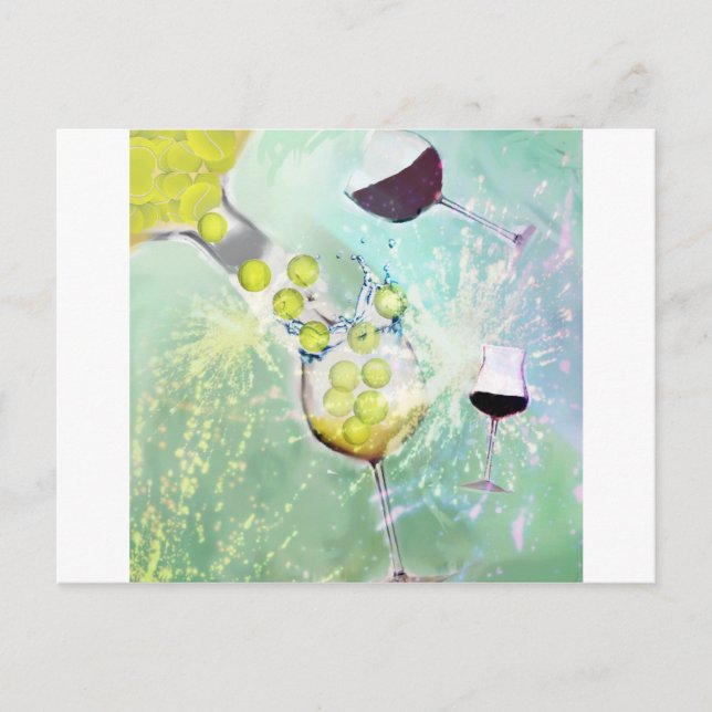 Tennisfirande Vykort (Framsida)