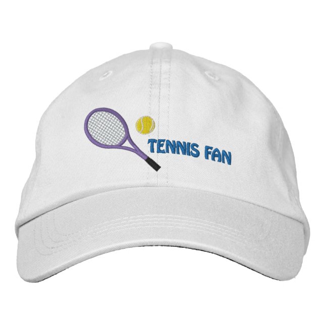 Tennisfläkt Broderad Hatt Keps (Framsida)