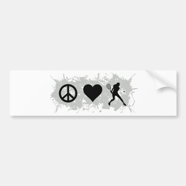 Tennisflicka 3 bildekal (Framsidan)