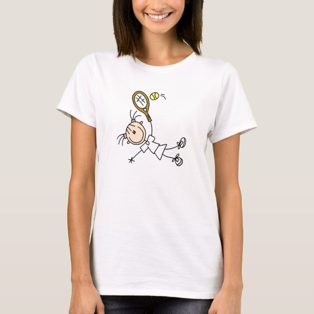 Tennisflicka fem t-shirt (Framsida)
