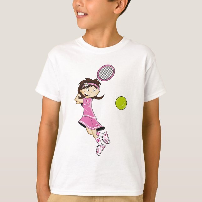TennisflickaT-tröja Tee Shirt (Framsida)