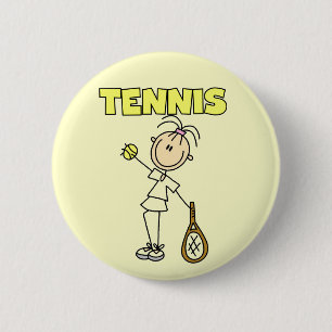 TENNISflickaTshirts och gåvor Knapp