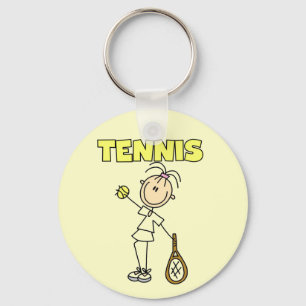 TENNISflickaTshirts och gåvor Nyckelring