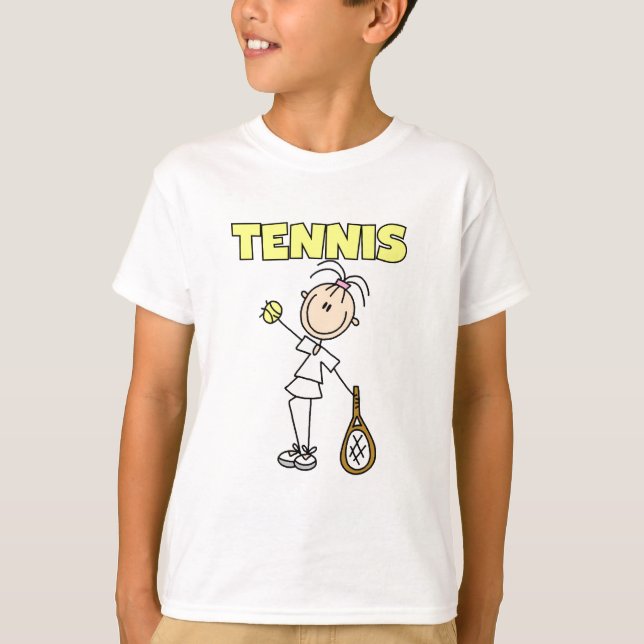 TENNISflickaTshirts och gåvor T Shirt (Framsida)