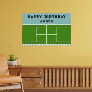 Tennisfödelsedagsfest Poster