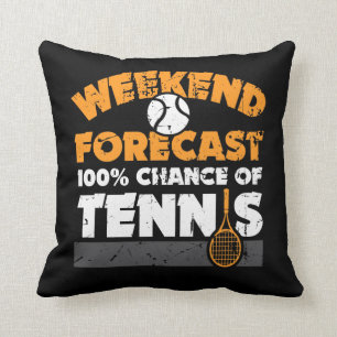 Tennisgåvaidé - helgen förutser tennis 100% kudde