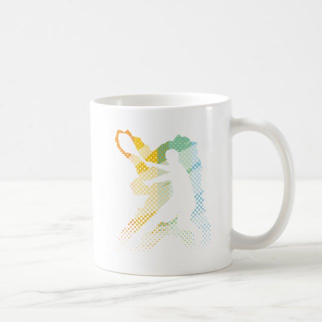 Tennisgåvor för tennisspelarear och tennisfläktar kaffemugg (Höger)