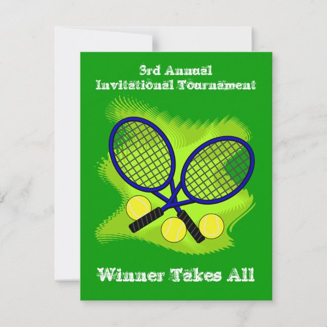 Tennisinbjudningar Inbjudningar (Framsida)