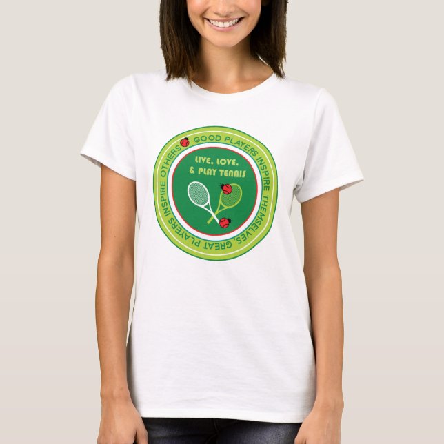 Tennisinspiration T Shirt (Framsida)