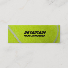 TennisInstructor_yellow fuzz Mini Visitkort