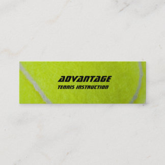 TennisInstructor_yellow fuzz Mini Visitkort
