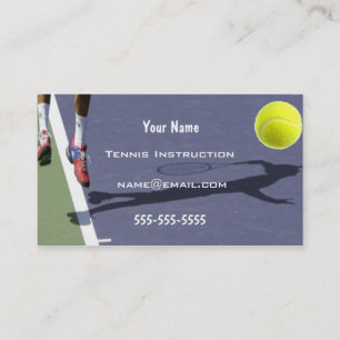 Tennisinstruktör Visitkort