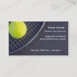 Tennisinstruktör Visitkort