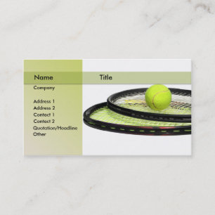 tennisinstruktör visitkort