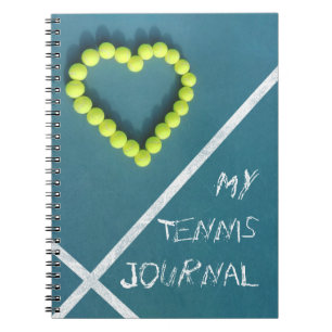 Tennisjournalpersonlig Anteckningsbok