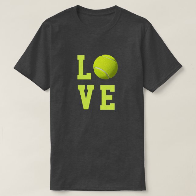 Tenniskärlekanpassade Tee Shirt (Design framsida)