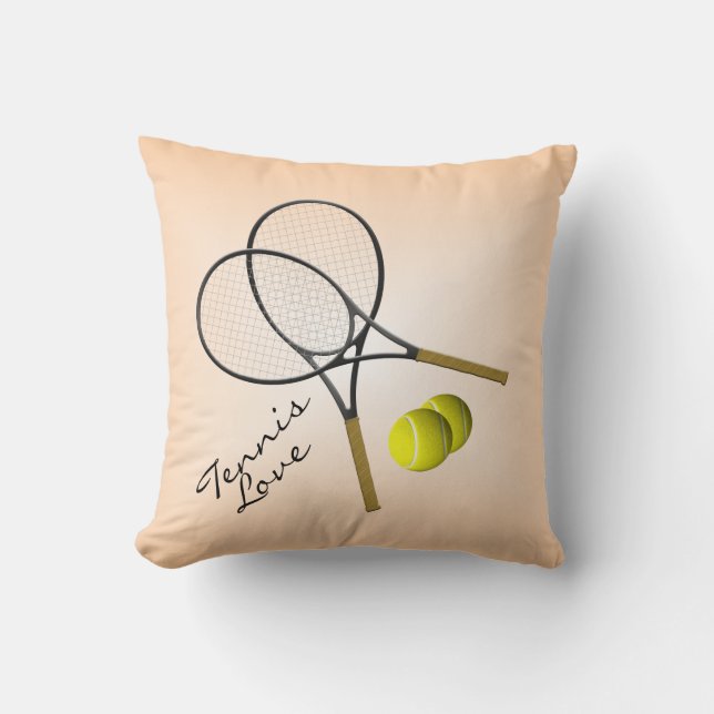 TenniskärlekMojo dekorativ kudde (Framsida)