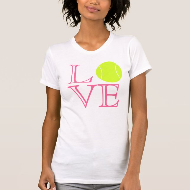 TenniskärlekT-tröja Tee Shirt (Framsida)