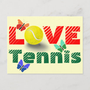 Tenniskärlekvalentin dag helg vykort