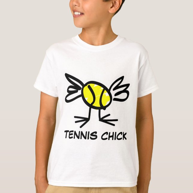Tenniskläder för flickor | T-shirt för tennis-chic (Framsida)