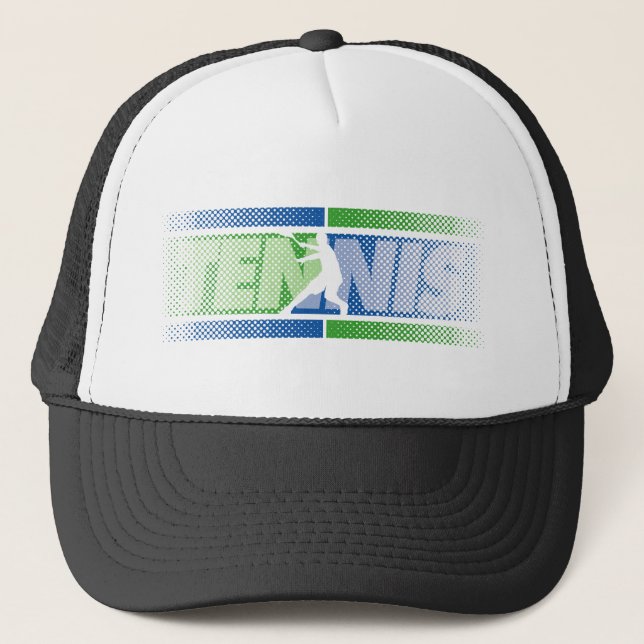 Tenniskläder för män, kvinnor och barn truckerkeps (Framsida)