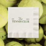 tennisklubbstemat fest pappersservett<br><div class="desc">Servera ett stiligt ess vid din tennisklubb-inspirerade fest med vår Tennisklubb-festservett. Designad för att komplettera den sportiga och livfulla atmosfären,  tillför dessa servetter en touch av flärd till din fest.</div>