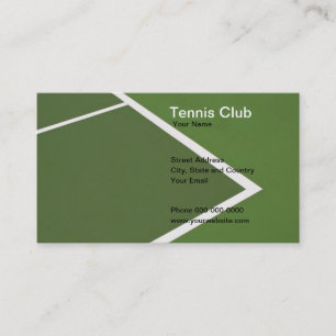 Tennisklubbvisitkort Visitkort