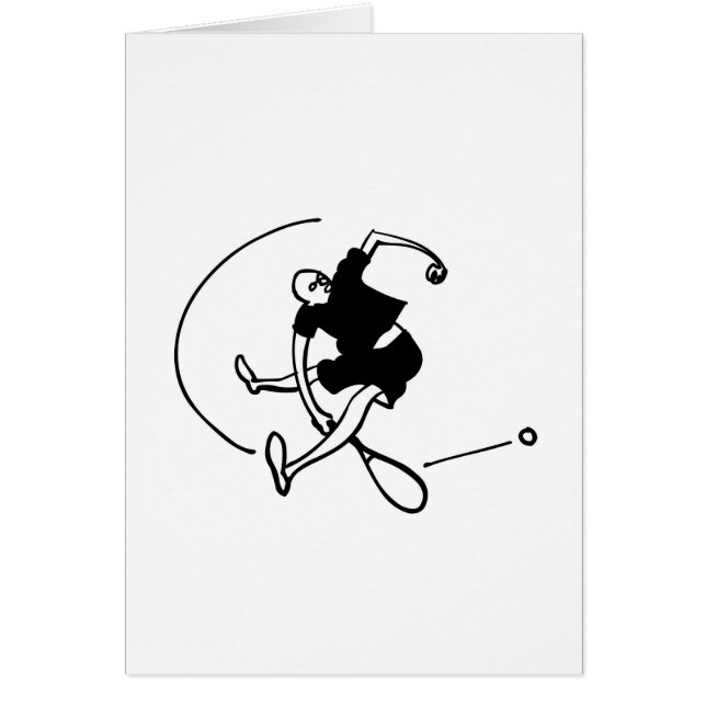 Tenniskonst av Kyle T. Webster Hälsningskort (Framsidan)