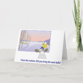 Tenniskort för vinterspel helgkort