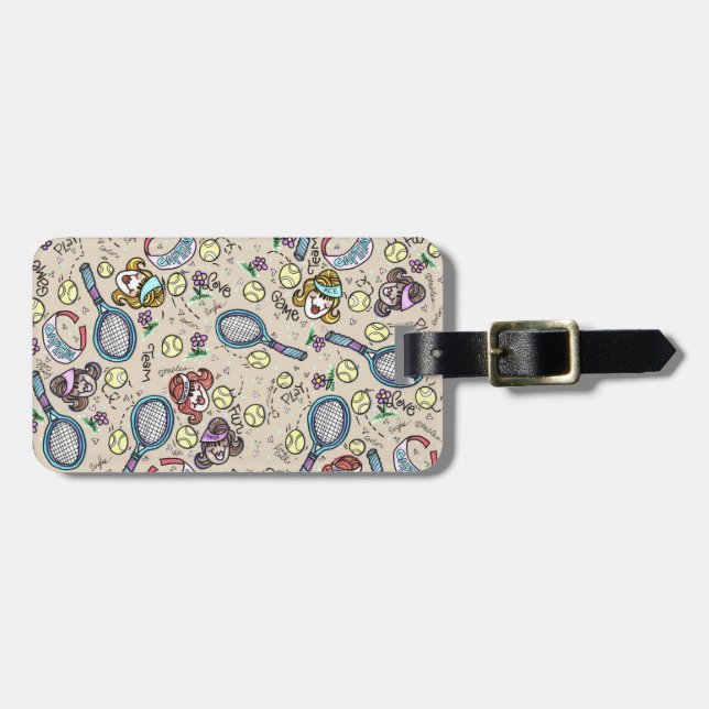 Tennislag gal. bagagebricka (Horisontell Framsida)